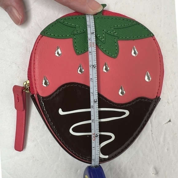 Kate Spade Crème De La Crème Strawberry 🍓🍓🍓 Coin Purse Bag - Picture 12 of 13